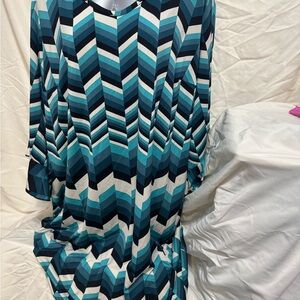 Intrigued Threads Elegant Chevron Long Sleeve Dress (PLEASE READ DESCRIPTION)